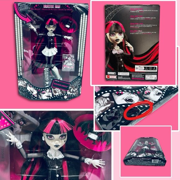 Monster High Reel Drama Set! Draculaura, Lagoona, Cleo, Clawdeen & Frankie! NEW! - Picture 3 of 8